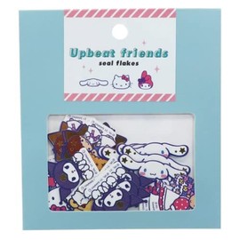 Kamio Japan Sanrio Characters Seal Flakes Mint Upbeat Friends [418482]