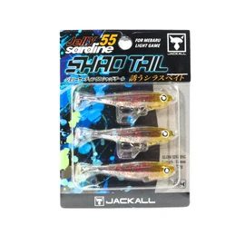 JACKALL Jelly Sardine 55 Worm Shad Tail Ami Red Flake
