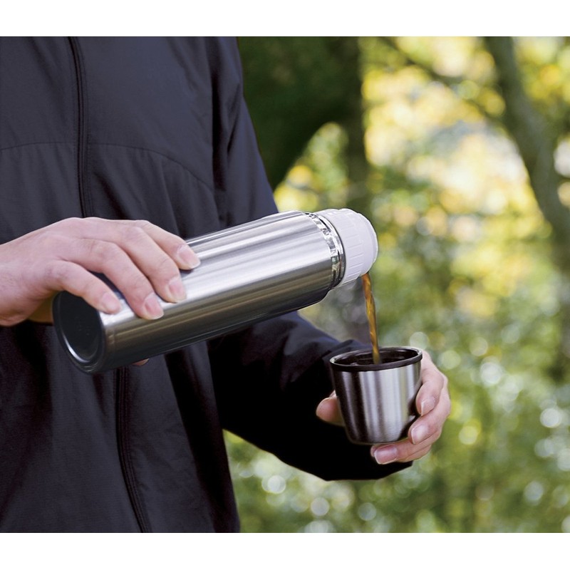 Peacock stainless steel bottle cup with Bottle 0.5l Stainless Steel