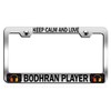 Custom Brother - Keep Calm and Love Bodhran Player Chrome