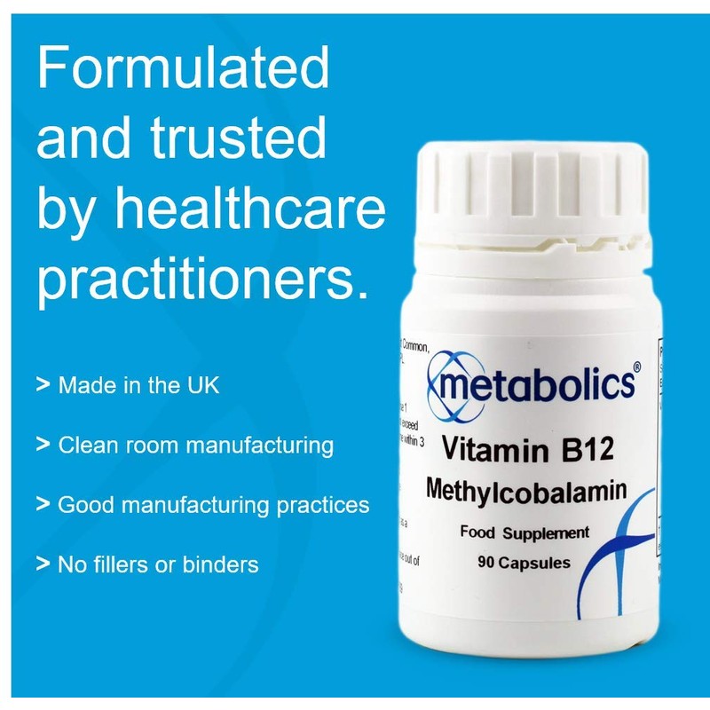 Metabolics Vitamin B12 Methylcobalamin 1000mcg by Metabolics Vitamin B12 Supplement