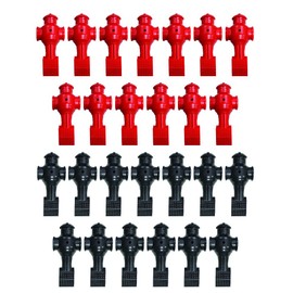 Shelti Foosball Men - Black & Red - Set of 26