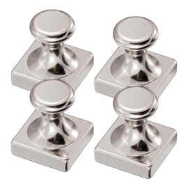 MagnaMagnet Large Fridge Magnets, Refrigerator Magnets, Whiteboard Magnets, Heavy Duty Powerful Magnetic Push Pin Hooks for Kitchen, Locker, Office, School, Adults, Pack of 4