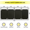 4 Panels Safety Barricade, 7.8FT Removable Foldable Security Gates Barrier