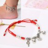Veraly Pulsera Tobillera Hilo Rojo Destino Con Llave Candado F