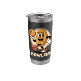 Potato Playing Bowling Bowler Sports Athlete Game For Kids Stainless Steel Insulated Tumbler