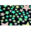 Glow in The Dark Stars with Stickers, 100 Pack, 3D