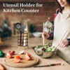 hardcometrue 2Pcs Utensil Holder for Kitchen Counter,Cooking Utensil Holder Organizer