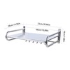 ILWorkTLs Wall Mounted Microwave Oven Rack,Stainless Steel Kitchen Shelf with