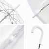 RONIARE Clear Bubble Umbrellas for Rain Large Windproof Dome Umbrella