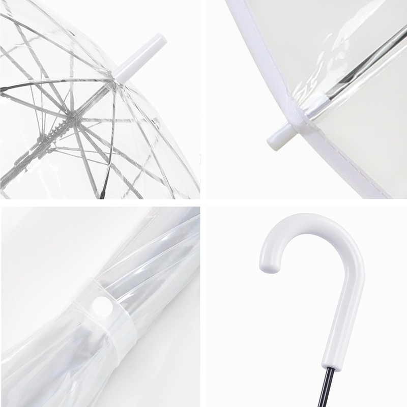 RONIARE Clear Bubble Umbrellas for Rain Large Windproof Dome Umbrella