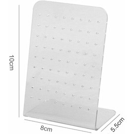 Zenarao Earrings Stand Display, 72 Holes Acrylic Earring Holder Organizer, Ear Studs Jewelry Storage Display, Rack Showcase Earrings Display, Stand Earring Storage