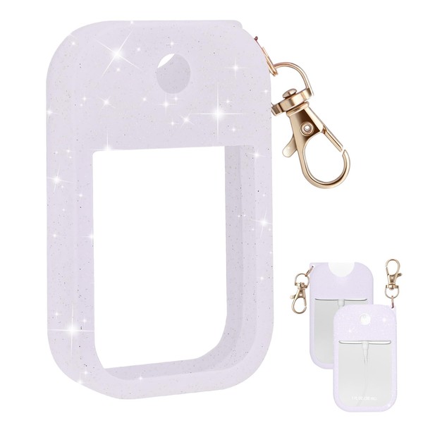 Palksky Hand Sanitizer Spray Glitter Case for Touchland,Silicone Case with
