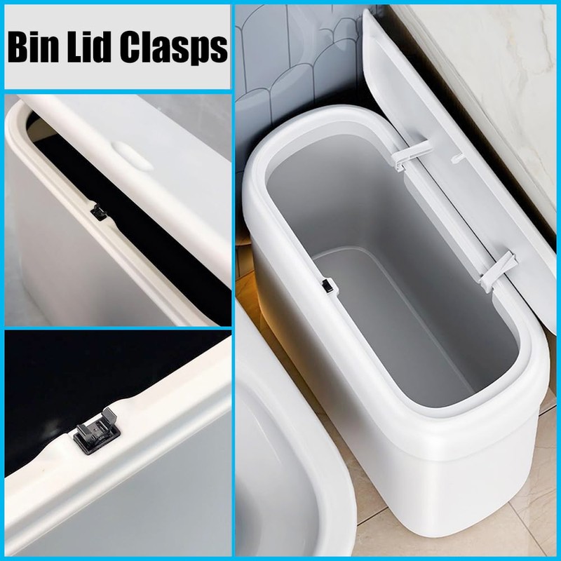 CORTHULin 4 PCS Bin Lid Clasps Durable Touch Bin Lid