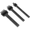 3Pcs 4mm Spacing Prong Chisel Black Alloy Steel 2/4/6 Teeth