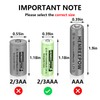 Henreepow Ni-MH 2/3AAA 1.2v 400mAh Rechargeable Batteries,Low Self-Discharge, Long Range