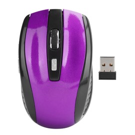 ciciglow Wireless Mouse, Silent Mouse 2.4G Portable Mobile Optical Mouse with USB Receiver Adjustable DPI for Notebook Computer Gaming Accessories (purple)