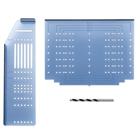 JOY DECOR Kitchen Cabinet Pulls Installation Jig Drill Mounting Template for Cabinet Knobs, Handles Drill Template Guide for Drawer Pulls, Hardware Installation Template Kit Include Drill Bit
