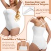 ONEW Women's Strapless Bandeau Shapewear Body Cami Bodysuit Top with