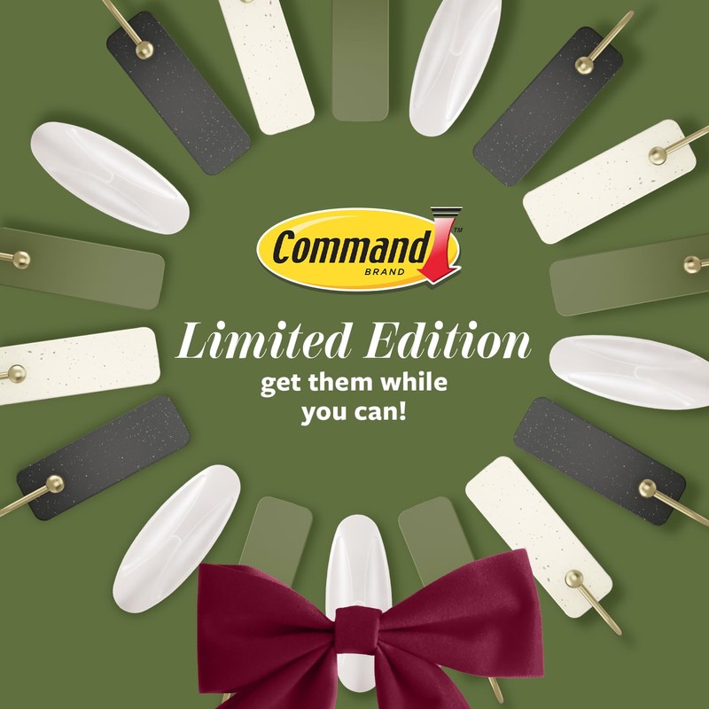 Command Mixed Hooks Pack, 10 Vanilla Bean Hooks, 12 Strips