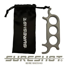 Sure Shot 3-Finger Billiard Mechanical Bridge for Billiards, Hand Held Pool Bridge, Billiards Pool Cue Accessory, The First Ever Handheld Snooker Accessory That Perfects Every Shot! Silver