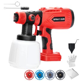 Paint Sprayer Compatible with Craftsman 20V Lithium Battery, Cordless Paint Sprayer HVLP Spray Gun with Copper Nozzle, 200W Power Easy to Clean for Home Interior,Exterior, Renovation(Tool Only)