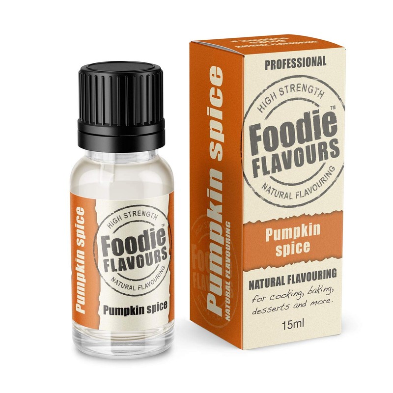 Foodie Flavours Pumpkin Spice Natural Flavouring, High Strength - 15ml