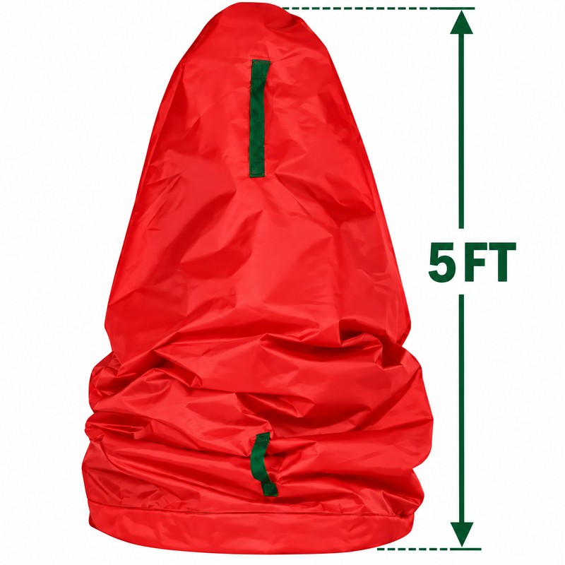 Red Upright Christmas Tree Storage Bag for Artificial Trees –