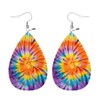 Zokola Colorful Dyed Leather Earrings For Women Friends Teardrop Leaf,
