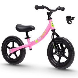 The Original Croco Ultra Lightweight and Sturdy Balance Bike.2 Models for 2, 3, 4 and 5 Year Old Kids. Unbeatable Features. Toddler Training Bike, No Pedal. (Light Pink, Sturdy 12 Inch)