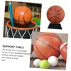 Parliky 1piece Basketball Display Stand and Holder for Memorabilia Black