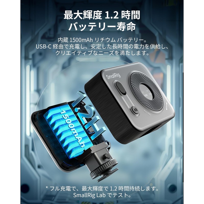 SmallRig Vibe P96 Pro LED Video Light Portable Camera Light