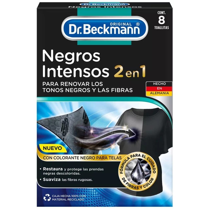 Dr. Beckmann 8 Toallitas Negros Intensos Renovar Tonos Dr. Beckmann