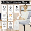 BOJUZIJA Tall Office Chair,Drafting Chair,Standing Computer Desk Chair with Foot