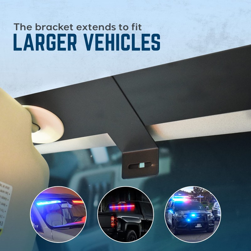 Ultra Bright Lightz Interior Visor Bracket with Extension for Full