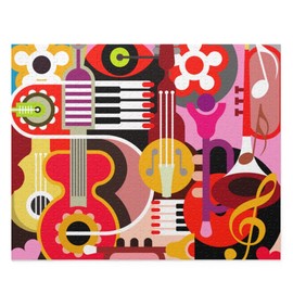 Collage - Musical Instruments - Jigsaw Puzzle for Kids, Adults, Family and Friends (500 pcs)