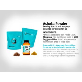 DR WAKDE'S Ashoka Powder (Saraca asoka) - 500g (1.1lb) | Pure, Raw & Dried Powder | Natural Aroma and Freshness | Fine Powder | Vegan | Premium Grade | Nothing Added, Nothing Removed