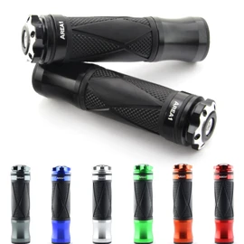 Area1 Universal Motorcycle/Scooter Handlebar Grips Rubber Grips 22/24-25 mm (Xtreme) (Black)