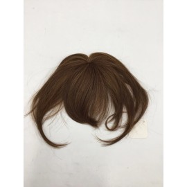 LUXHAIR Sherri Shepherd Wigs | Blended Clip-on Bangs | Auburn Highlights