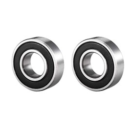 Deep Groove Ball Bearing Double Side Rubber Sealed 6207RS High Carbon Steel Bearings 35mmx72mmx17mm ,2 PCS