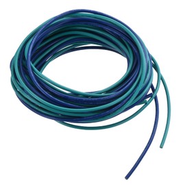 sourcing map 20 Gauge PVC Hookup Wire 3.0m/10ft 20AWG Flexible Electrical Wire UL1007 Tinned Copper Stranded Blue Green, 2mm Dia for Model Aircraft Electric Appliances Internal Connect