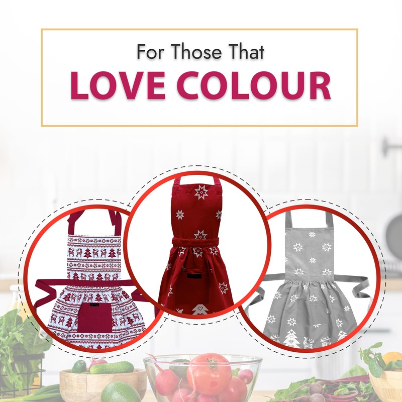 Ragged Rose Christmas Apron - Kids Aprons for Cooking &