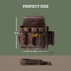 Trailside Genuine Leather Electrician Tool Pouch with Belt Loop for