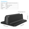 Laptop Stand Vertical Storage Holder Width Adjustable Aluminum Alloy Material