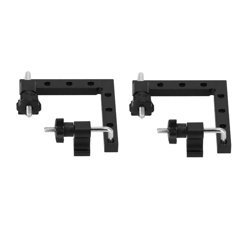 2pcs 90 Degree Positioning Squares L Shape Black Splicing Fixed