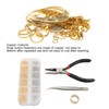 Metal Snaps Buttons with Fastener Pliers Press Tool Kit Copper