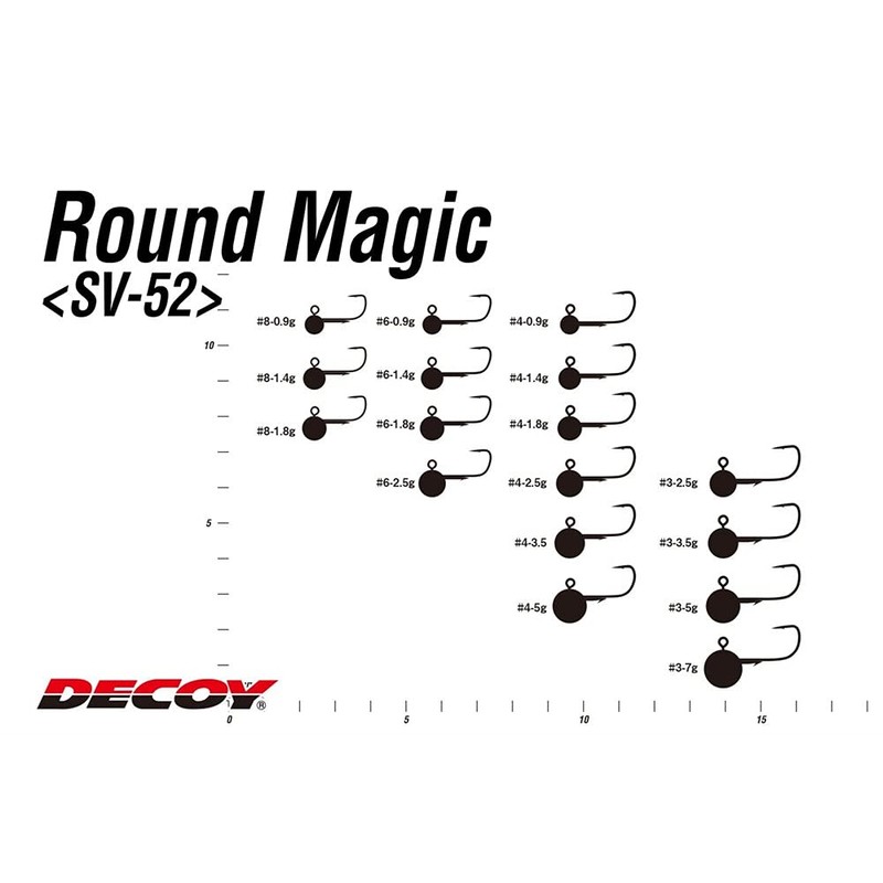 Katsuichi Decoy SV-52 Round Magic #3-7g (1/4oz)