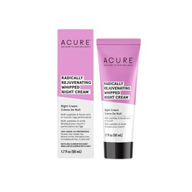 Acure | Crema nocturna rejuvenecedora para atenuar arrugas | Con multi péptidos, vitamina C y glicoproteinas, 50 ml