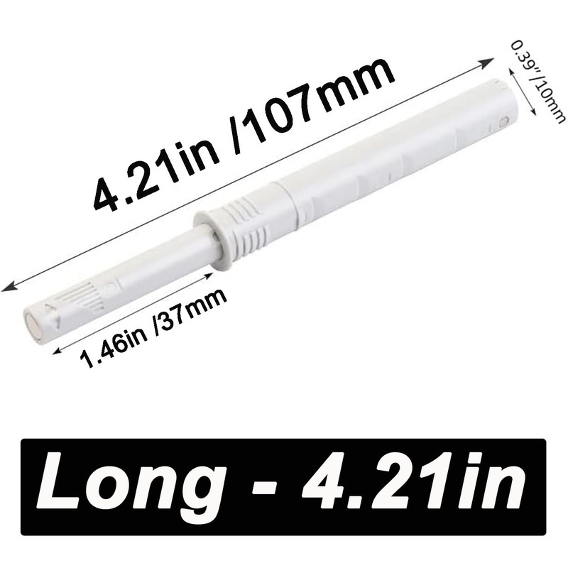 4.21" Push to Open Cabinet Hardware CBRIVE 10 Pack Push