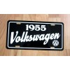 Black 1955 Volkswagen license plate car tag 55 VW beetle